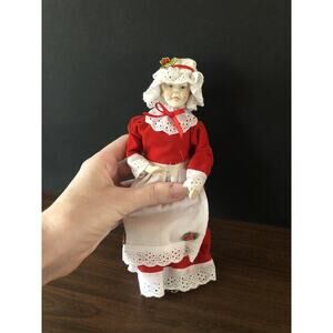 Vintage Mrs. Claus Doll Porcelain By Midwest Brand No Glasses
